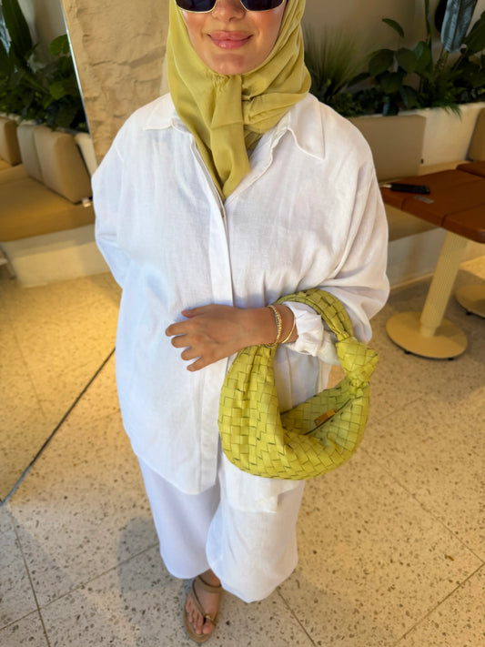 Ensemble en Lin blanc